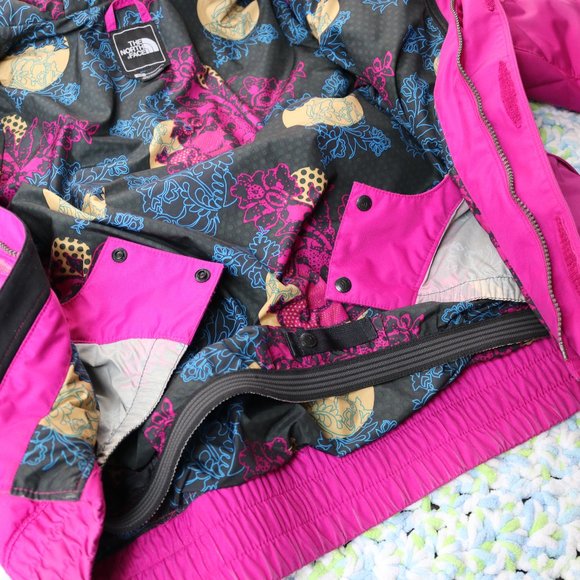 The North Face Goose Down Jacket Womens Small Pink Winter Snow Ski Parka Ladies - Picture 11 of 16